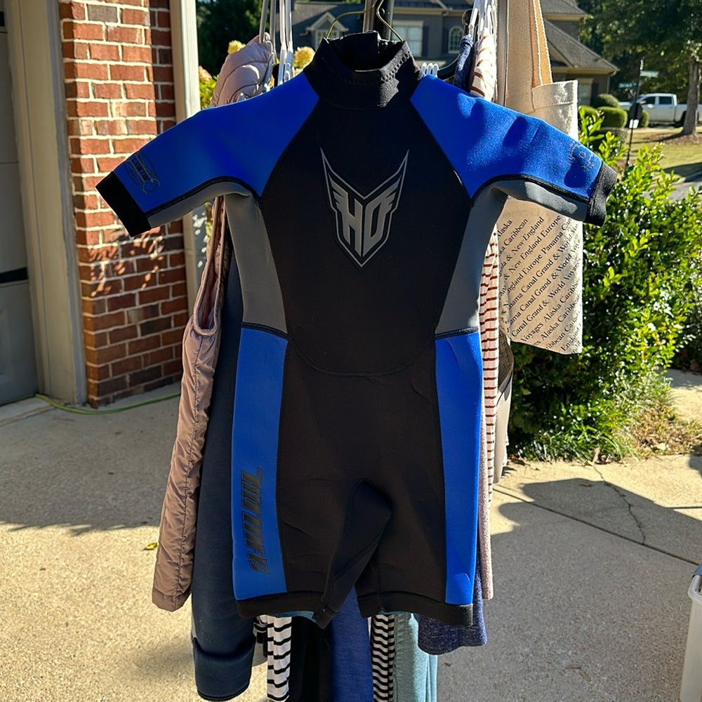 HO Sports Youth Wetsuit size 10 Junior Blue Black Summer Boat Ocean
